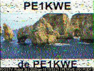 PE1KWE: 2020-01-18 de PI3DFT