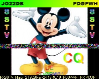 PD0PWH: 2020-01-24 de PI3DFT