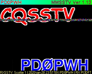 PD0PWH: 2020-01-28 de PI3DFT