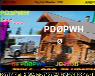 PD0PWH: 2020-02-03 de PI3DFT