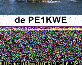 PE1KWE: 2020-02-03 de PI3DFT