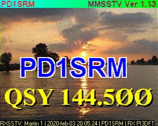 PD1SRM: 2020-02-03 de PI3DFT