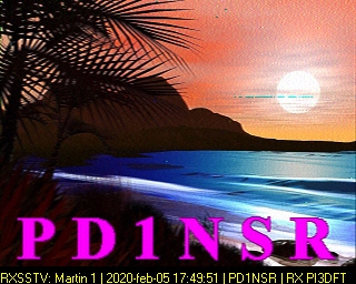 PD1NSR: 2020-02-05 de PI3DFT