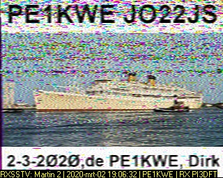 PE1KWE: 2020-03-02 de PI3DFT