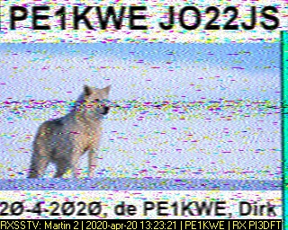 PE1KWE: 2020-04-20 de PI3DFT