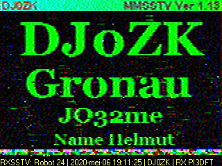 DJ0ZK: 2020-05-06 de PI3DFT