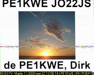 PE1KWE: 2020-05-22 de PI3DFT