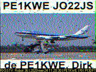 PE1KWE: 2020-05-24 de PI3DFT