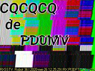 PD0MV: 2020-05-26 de PI3DFT