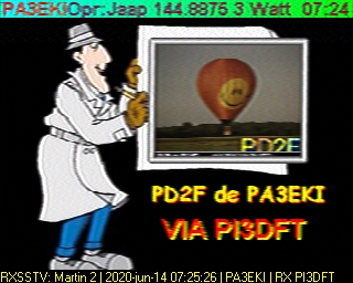 PA3EKI: 2020-06-14 de PI3DFT