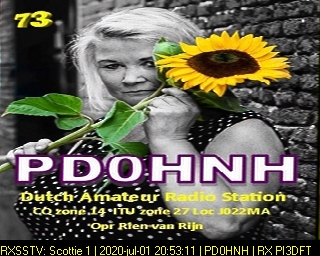 PD0HNH: 2020-07-01 de PI3DFT
