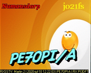 PE7OPI-A: 2020-07-10 de PI3DFT