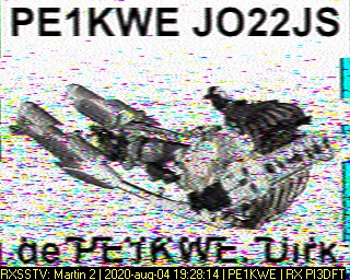PE1KWE: 2020-08-04 de PI3DFT