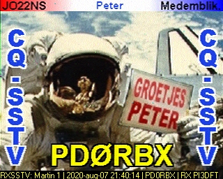 PD0RBX: 2020-08-07 de PI3DFT