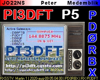 PD0RBX: 2020-08-09 de PI3DFT