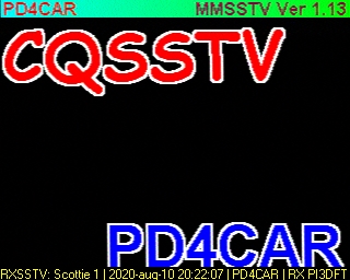 PD4CAR: 2020-08-10 de PI3DFT
