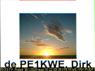 PE1KWE: 2020-08-10 de PI3DFT