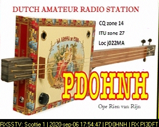 PD0HNH: 2020-09-06 de PI3DFT