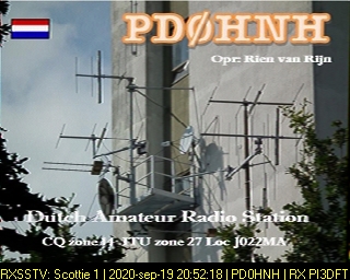 PD0HNH: 2020-09-19 de PI3DFT
