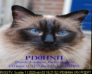PD0HNH: 2020-10-03 de PI3DFT