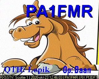 PA1FMR: 2020-10-23 de PI3DFT
