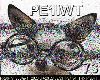 PE1IWT: 2020-10-29 de PI3DFT