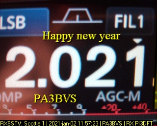 PA3BVS: 2021-01-02 de PI3DFT