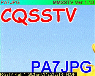 PA7JPG: 2021-01-03 de PI3DFT