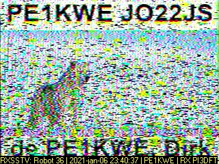 PE1KWE: 2021-01-06 de PI3DFT