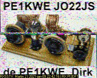 PE1KWE: 2021-01-09 de PI3DFT