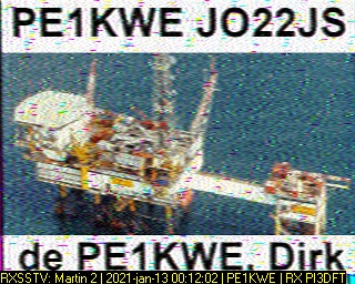 PE1KWE: 2021-01-13 de PI3DFT