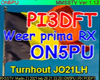 ON5PU: 2021-02-28 de PI3DFT