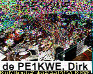PE1KWE: 2021-02-28 de PI3DFT