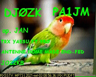 PA1JM: 2021-03-03 de PI3DFT