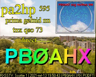 PB0AHX: 2021-03-13 de PI3DFT