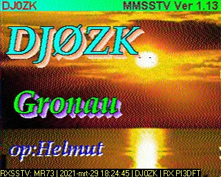DJ0ZK: 2021-03-29 de PI3DFT