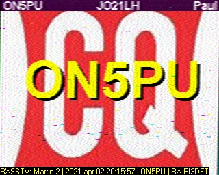 ON5PU: 2021-04-02 de PI3DFT