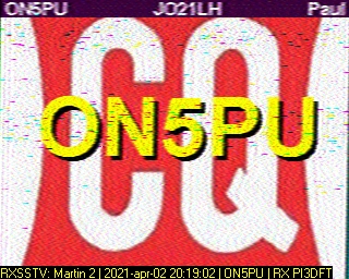 ON5PU: 2021-04-02 de PI3DFT