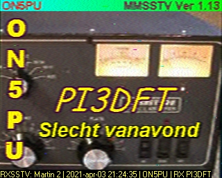 ON5PU: 2021-04-03 de PI3DFT