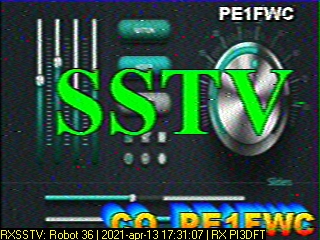 PE1FWC: 2021-04-13 de PI3DFT