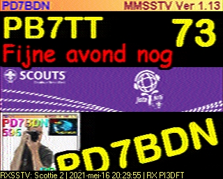 PD7BDN: 2021-05-16 de PI3DFT