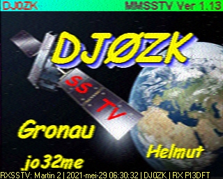 DJ0ZK: 2021-05-29 de PI3DFT