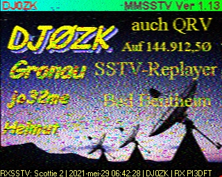 DJ0ZK: 2021-05-29 de PI3DFT