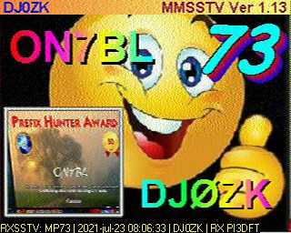 DJ0ZK: 2021-07-23 de PI3DFT