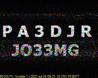 PA3DJR: 2021-07-24 de PI3DFT