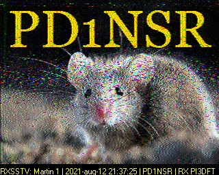 PD1NSR: 2021-08-12 de PI3DFT