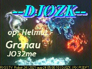 DJ0ZK: 2021-08-24 de PI3DFT