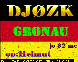 DJ0ZK: 2021-09-02 de PI3DFT