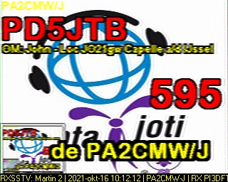 PA2CMW-J: 2021-10-16 de PI3DFT