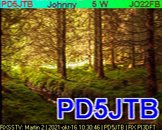 PD5JTB: 2021-10-16 de PI3DFT